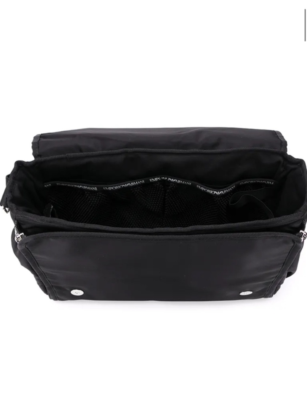 Armani diaper carriage bag black like new